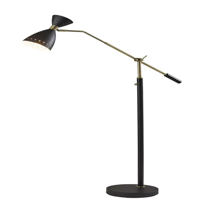 

Oscar - Floor lamp - 1 socket - E26 - black, antique brass