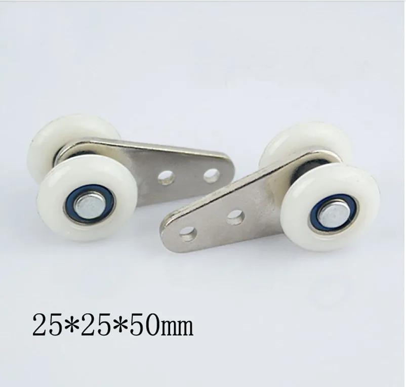 

12pcs window curtain parts hanging double wheels with bearing hanging round wheel heavy curtains hanging crane wheel