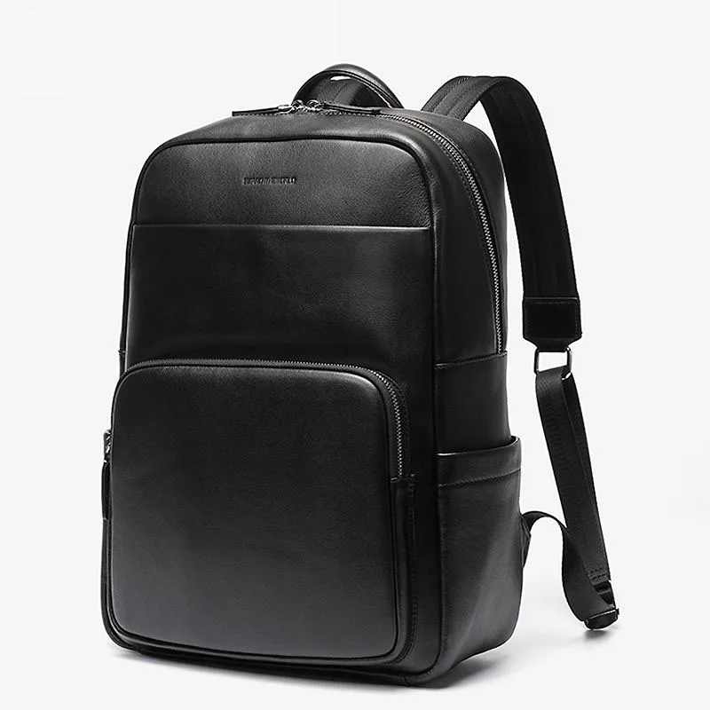 

New Brand 100% Genuine Leather Men Backpacks Fashion Real Natural Leather Student Backpack Boy Luxury Business Laptop School Bag