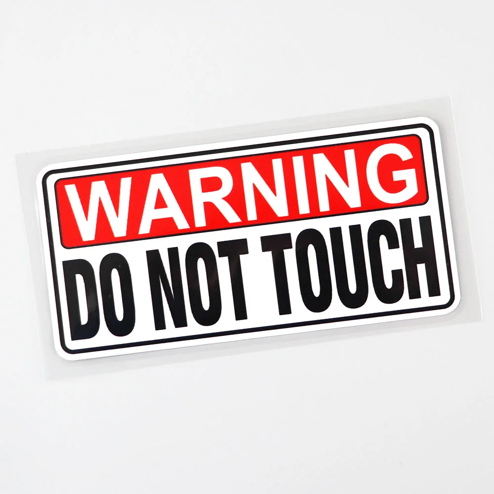 

Warning Do Not Touch Decal PVC Car Sticker 13CM×6.1CM
