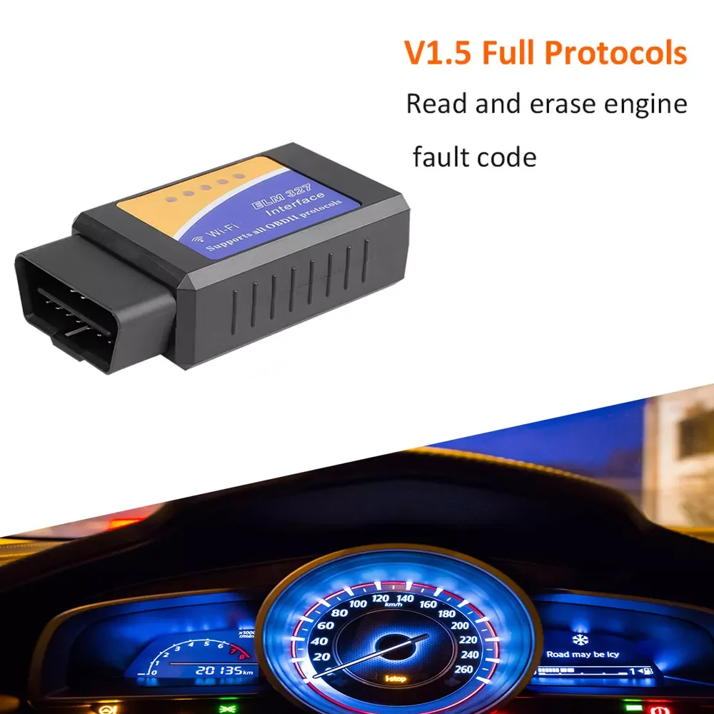 

327 v 1 5 bluetooth obd scanner Elm327 V 1.5 Car Diagnostic Tool Scanner Auto Tester Diagnostic for Android Windows Symbian