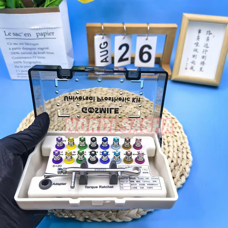 17 шт./компл. брендовые стоматологические отвертки Gsmile динамометрическая