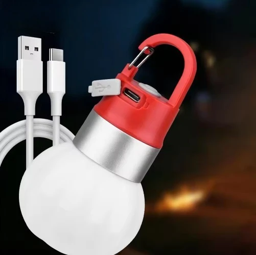Фото Съемная крышка для бутылки, аварийный фонарь Type-C, USB перезаряжаемый водонепроницаемый уличный светильник для кемпинга, портативный фонарик №1