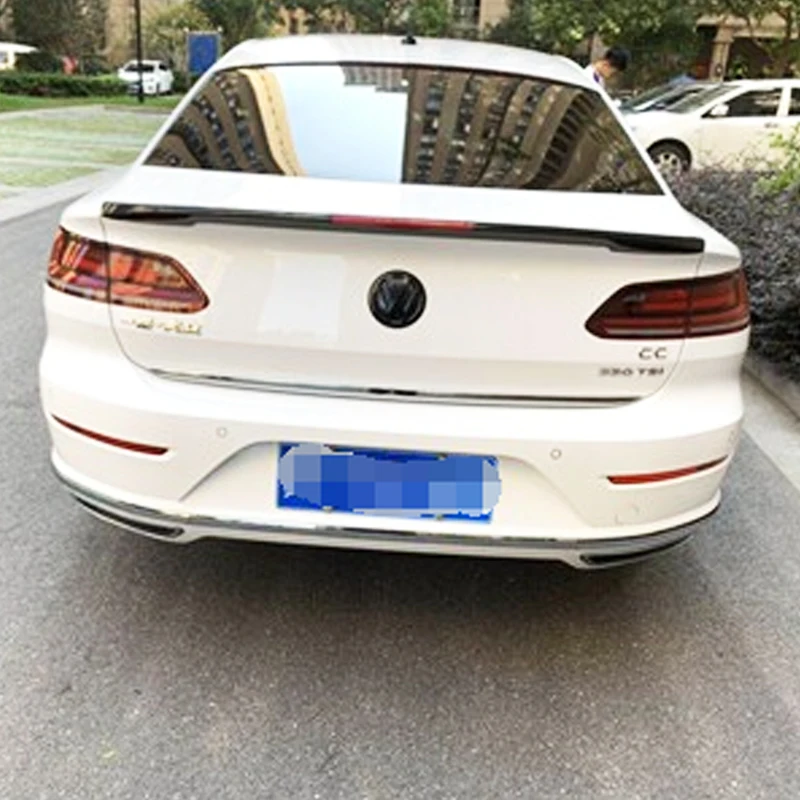 For 2019 Volkswagen New CC Arteon Spoiler High Quality ABS Material Primer Color Dar Tail Wing Decoration Rear Trunk