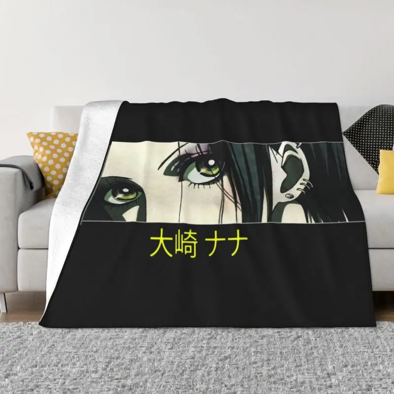 

Nana Osaki Eye Blankets Warm Flannel Funny Anime Manga Throw Blanket for Bedding Couch Bedspread