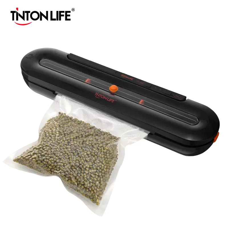 Вакуумный упаковщик пищевых продуктов NEW LIFE вакуумный черного цвета в комплекте