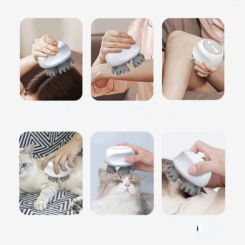 Электрический массажер для головы бытовое устройство ухода за кожей