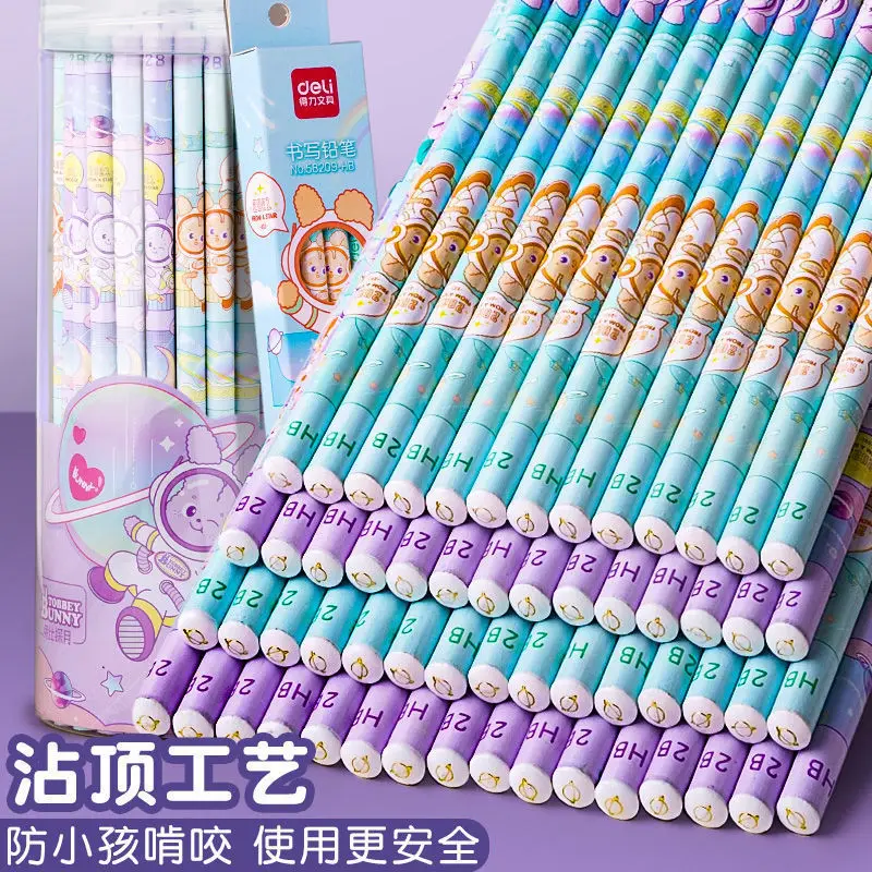 

Деревянный карандаш, круглый горшок для кистей, аэрокосмический шарнир, студенческий мультяшный карандаш для детского сада, симпатичный кр...