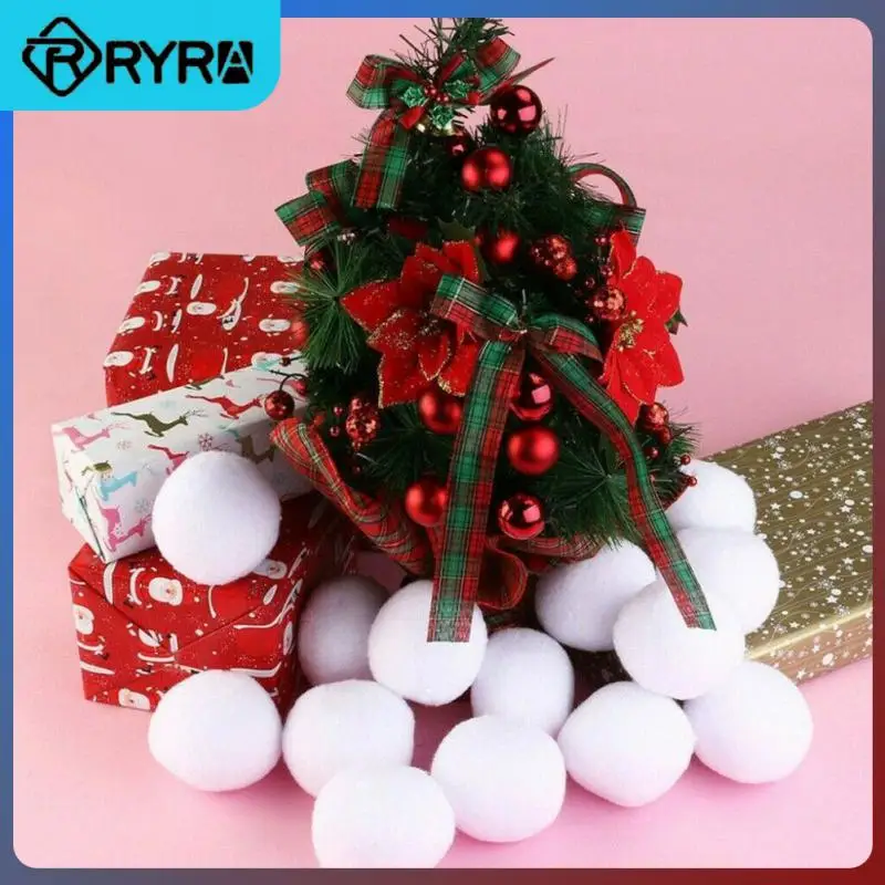 

Снежные боевые шары 2,7 дюймов, Рождественские Зимние праздничные фотообои для помещений и улицы