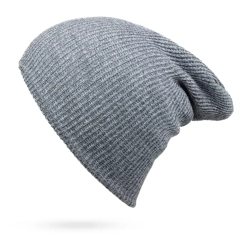 

Fashion Beanies for Men Solid Woolen Thickened Knit Cap Warm Hat Man Beanie Winter Hats Casual hip hop Cap Unisex Skull Caps