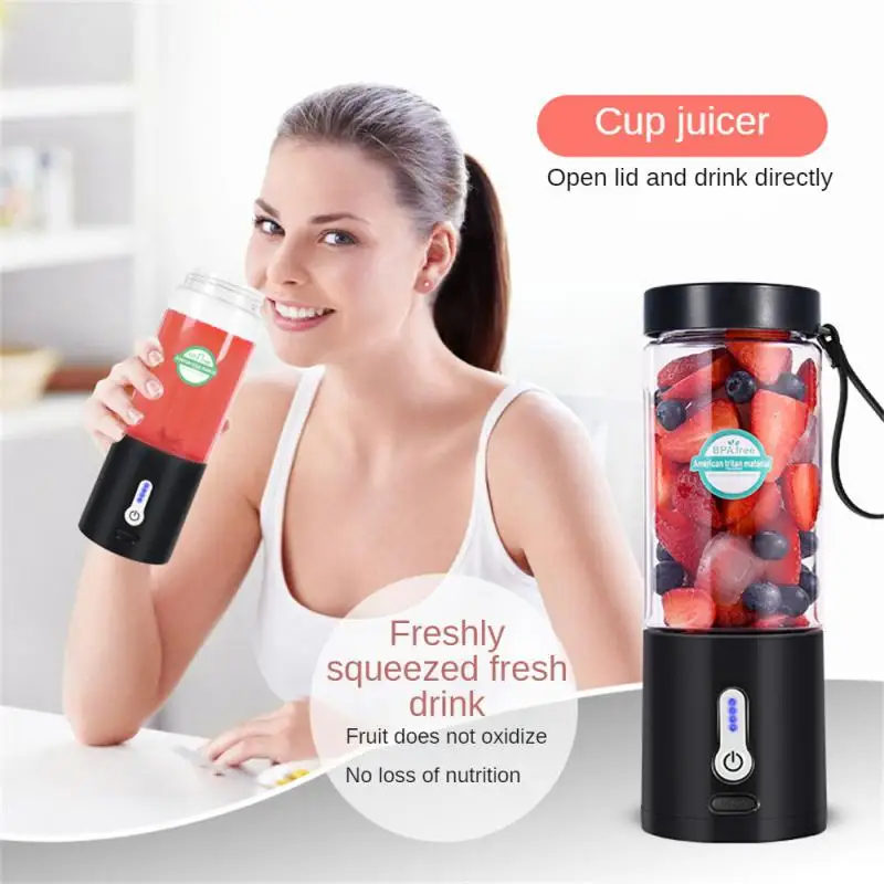 

Fruit Shake Cup Mini Portable Juicer New Antioxidant Usb Charging Home Quick Juicer Multi-functional Food Processor Kitchen