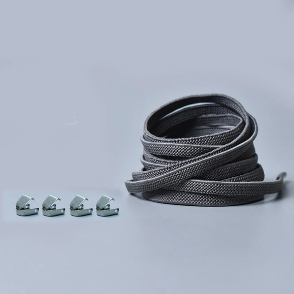 Elastic Flat Shoelaces No Tie Shoelaces Outdoor Leisure Sneakers Quick Safety Flat Shoe Lace Kids Adult Unisex Lazy Laces