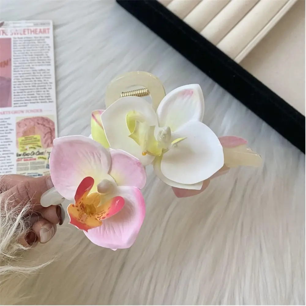 2024 Коготь для волос женщин с бабочкой орхидеей зубами акулы дизайном унисекс