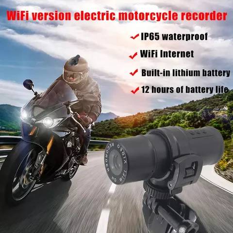 Видеорегистратор на шлем мотоциклетный, 1080P, водостойкий
