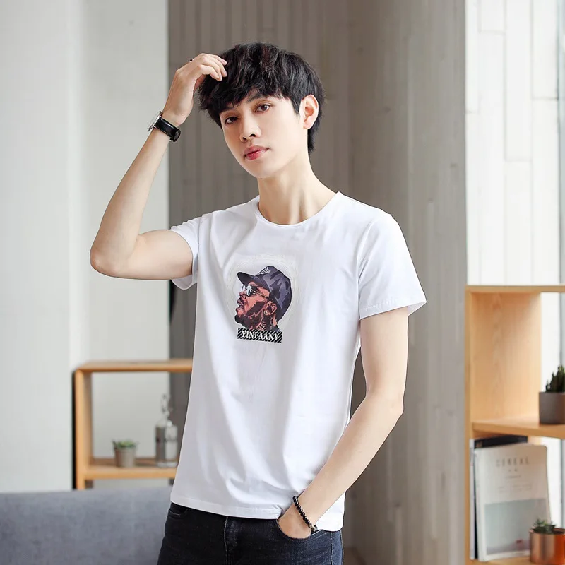 

11252 Size 5XL Tee Shirt Homme Summer Short Sleeve Casual Men's T Shirts Male TShirts Camiseta Tshirt Homme