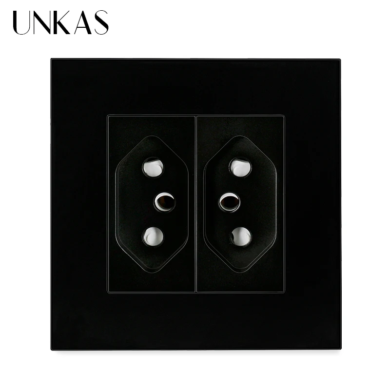 

Розетка сетевая UNKAS с пластиковой панелью, 86 х86 мм, 110-250 в перем. Тока, 16 А