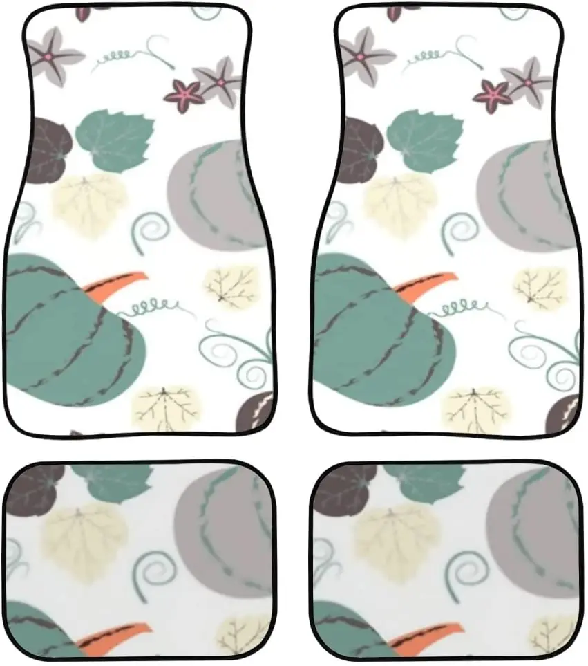 

4 шт., автомобильные коврики с принтом листьев