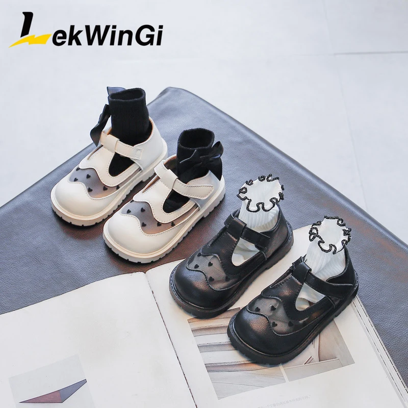 

Size 21-30 Girl Princess Shoes Beautiful Girl's High-Heeled Shoes Breathable and Wear-Resistant Spring Girls Shoes tacones niña