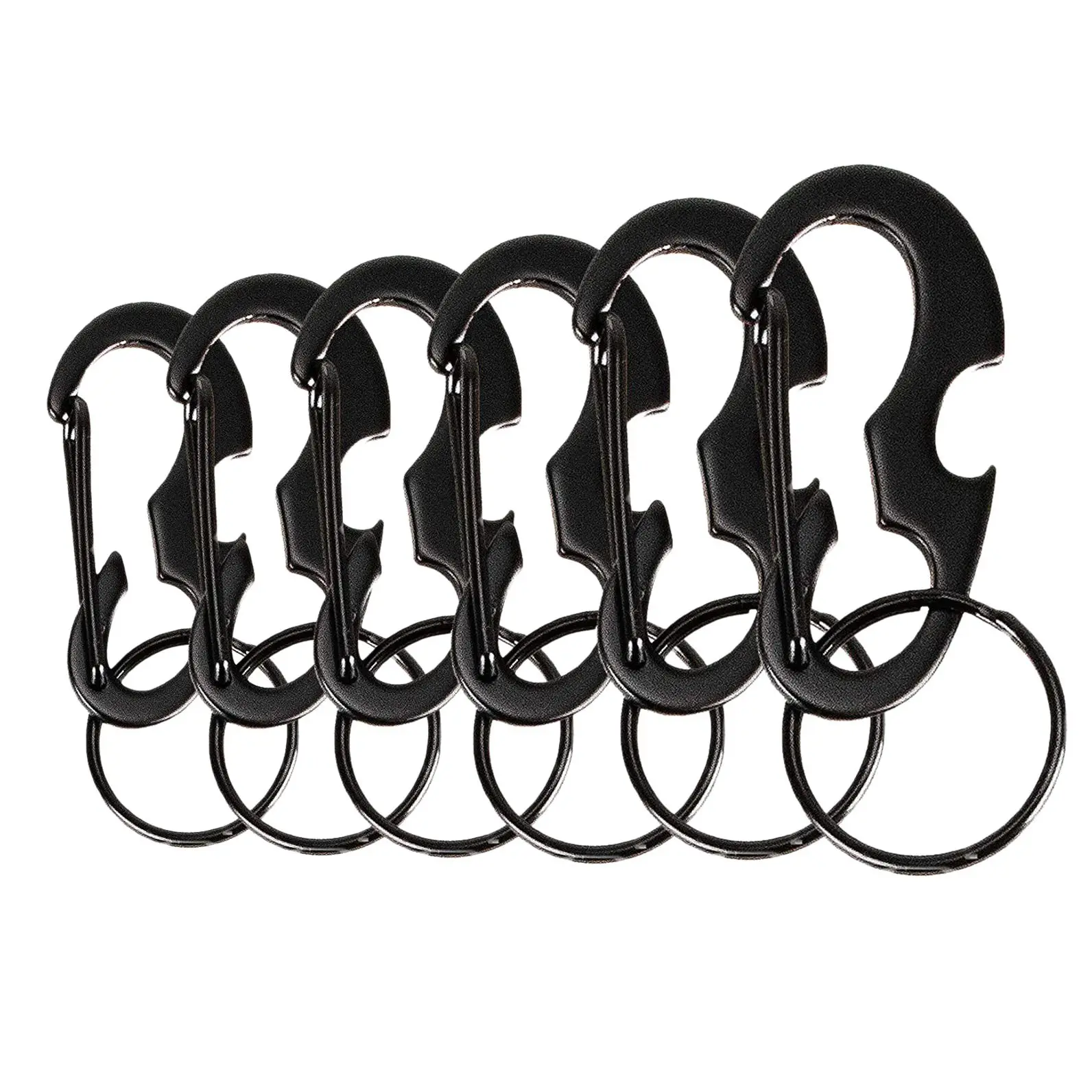 Мини-карабины из нержавеющей стали брелок для ключей маленький карабин с зажимом