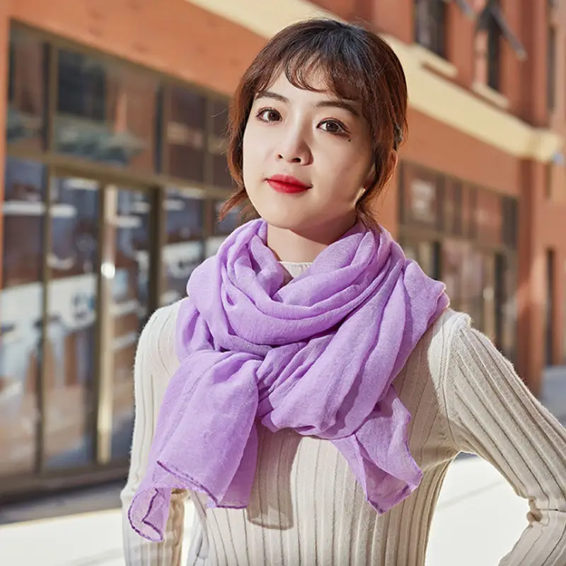 

Luxury Brand Women Scarf Thin Hijab Scarf Pashmina Lady Shawls and Wraps Head Scarves Neck Bandana Men Scarf/Black Scarfs Gift