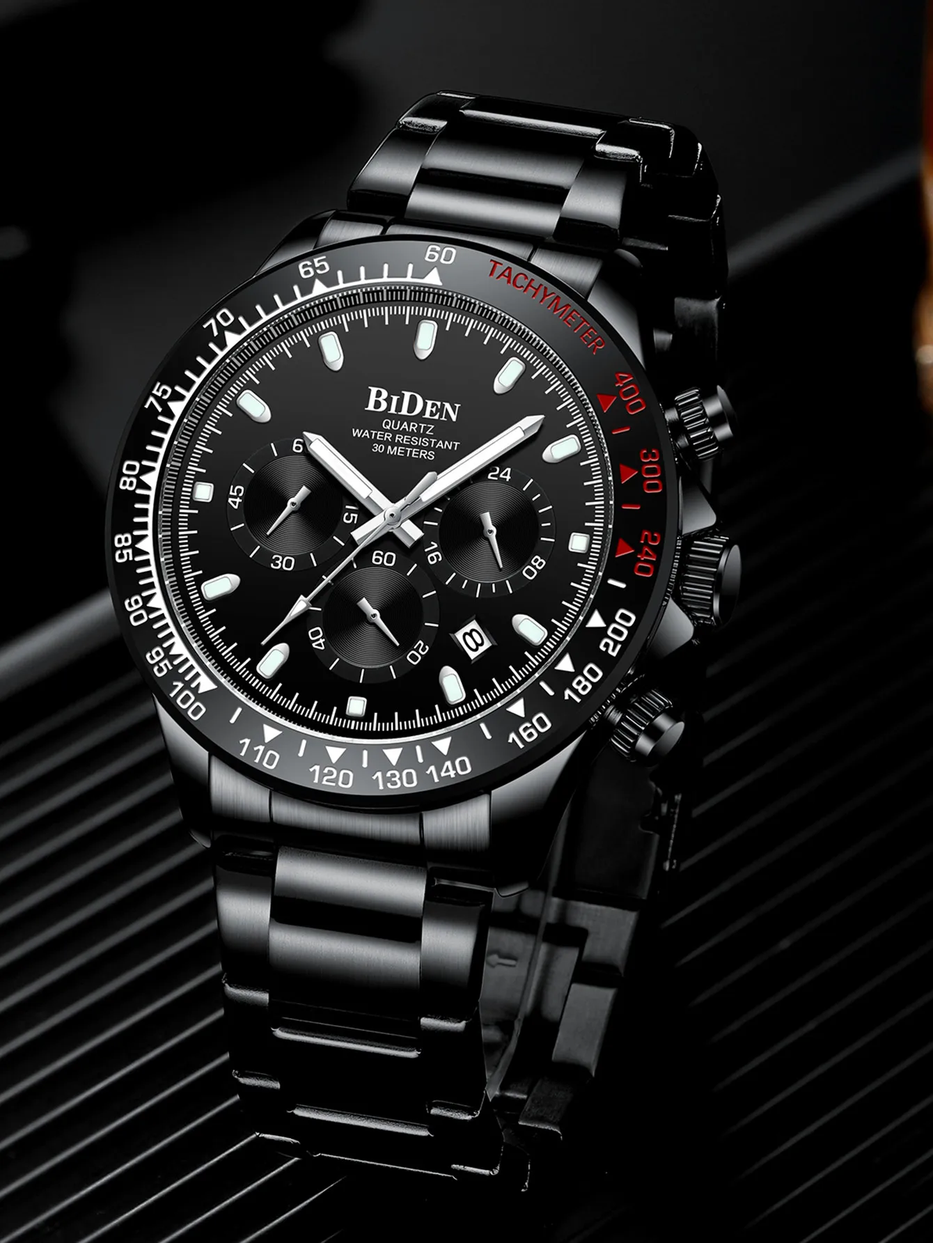 BIDEN светящийся календарь с шестиконтактным водонепроницаемым кварцевым часам