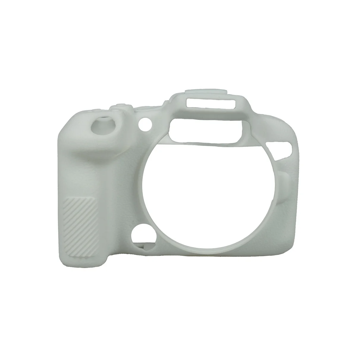 

Camera Protective Case Lychee Pattern Silicone Case Suitable for Canon EOS R10 Half-Frame R10 Mirrorless Camera White
