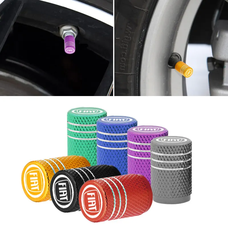 4 шт. колпачок на клапан шины автомобиля Fiat 500 500L 500X Brava Ducato Fiorino Panda Stilo |