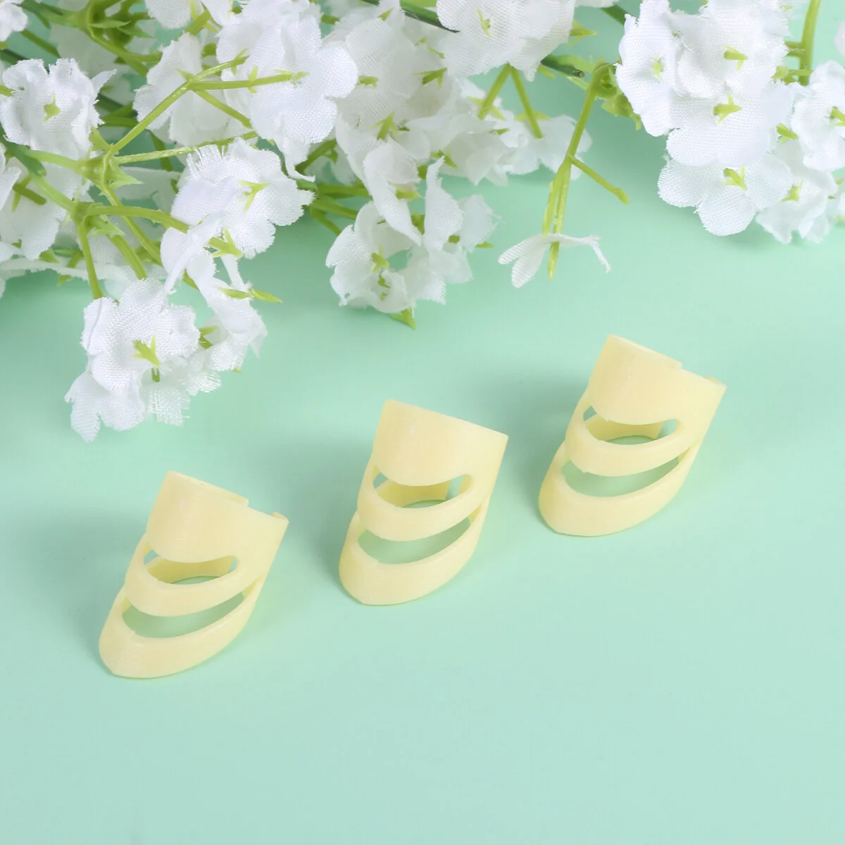 

2 Sets Thumbpicks Guitar Nail Protector Playing Fingertip Protectors Bass Ukulele