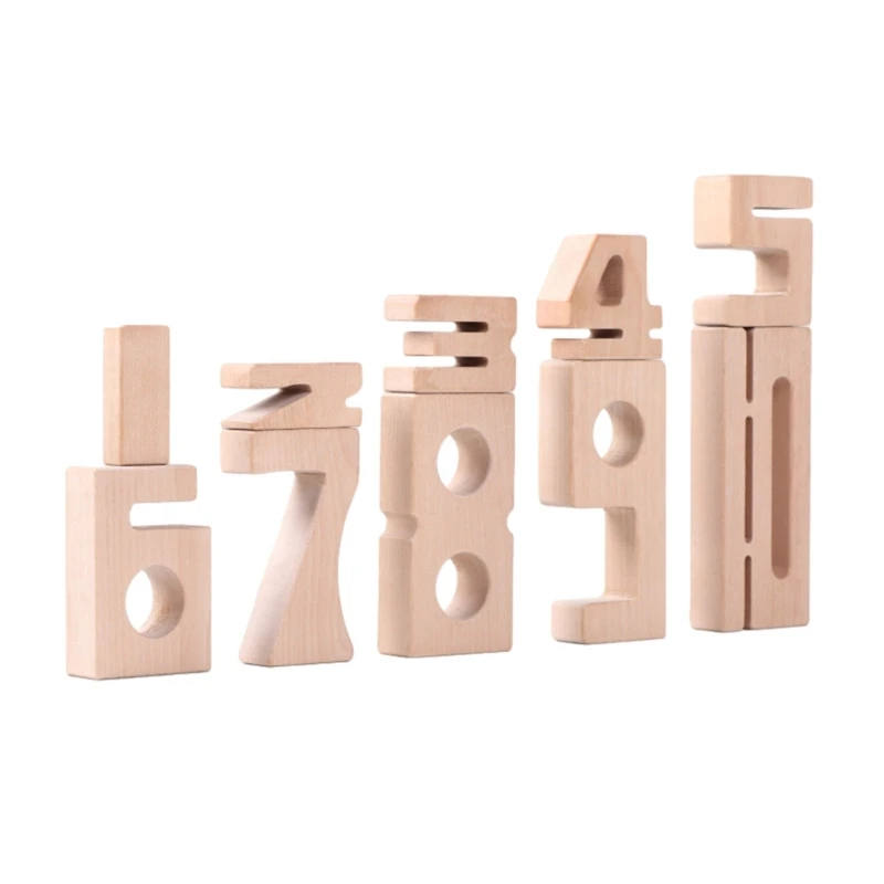 

DIY Creative-Education Block Digital Cognitive Stacking Teaching Aids Number Montessori Early Education Toy For Children