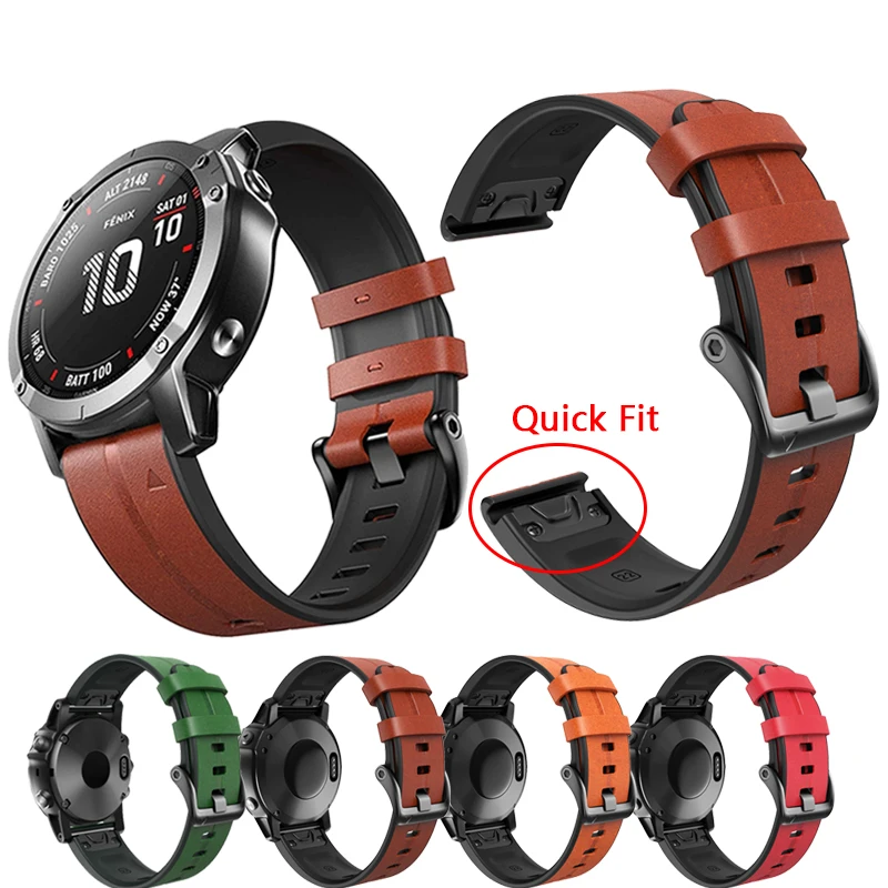 

22mm 26mm Smart Watch Men Accessories Strap For Garmin Fenix 6 6X 5X 945 Quick Release Silicone Band Bracelet Pемешок для часов