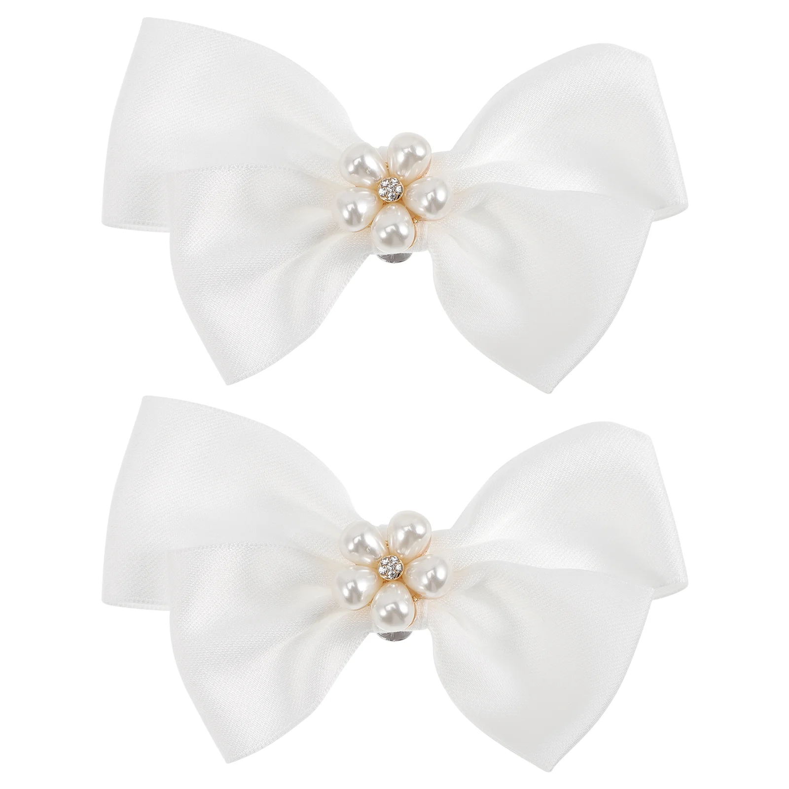 

Remove The Bow Shoe Clip Pearls Clips Decorative Jewelry Bridal Accessories Bowknot Wedding Buckles