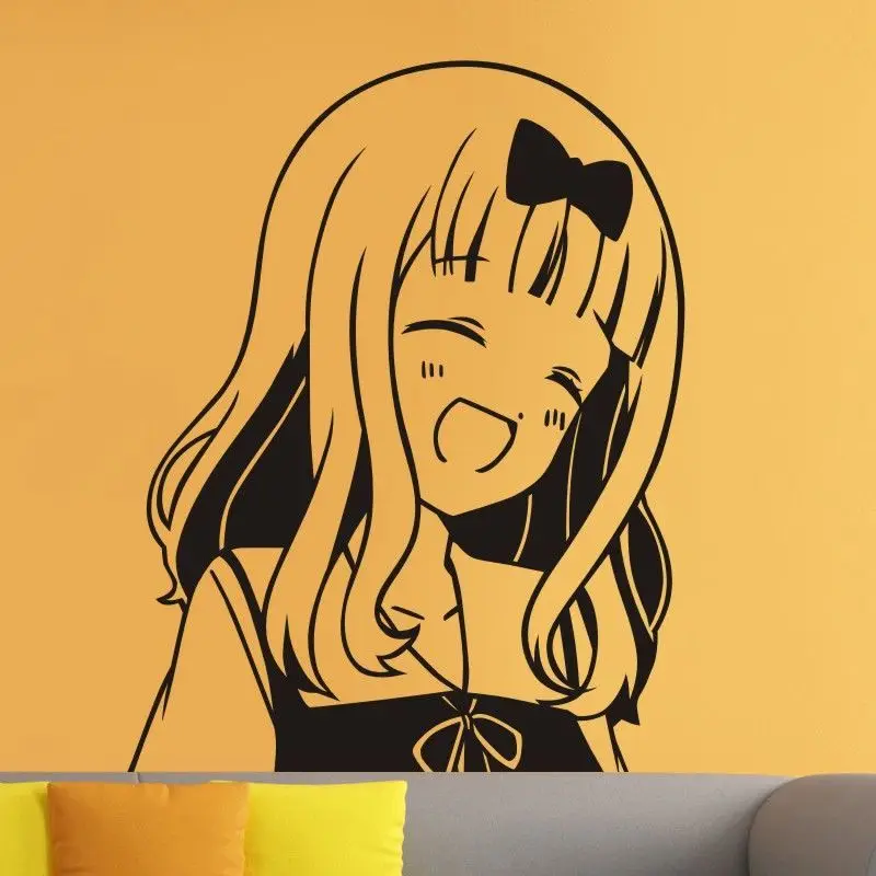 Kaguya-sama Love Is War Наклейка на стену Аниме Shinomiya Kaguya Автомобильная наклейка Виниловая