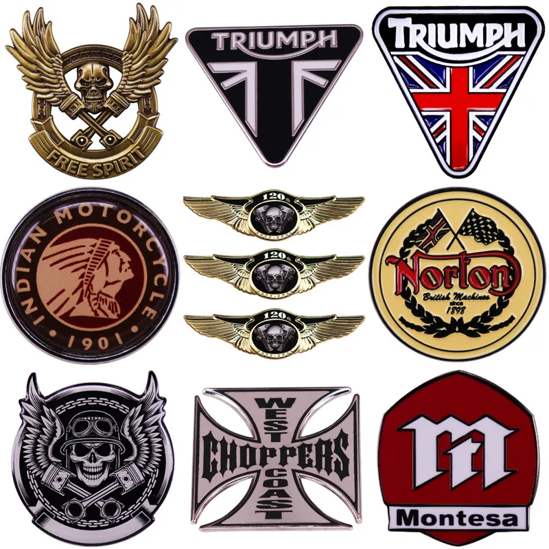 Эмалированная брошь в виде мотора мотоцикла, гоночного клуба, брошь на булавке, значок на лацкан, булавки из твердого металлического сплава, украшение для куртки, Ювелирное Украшение