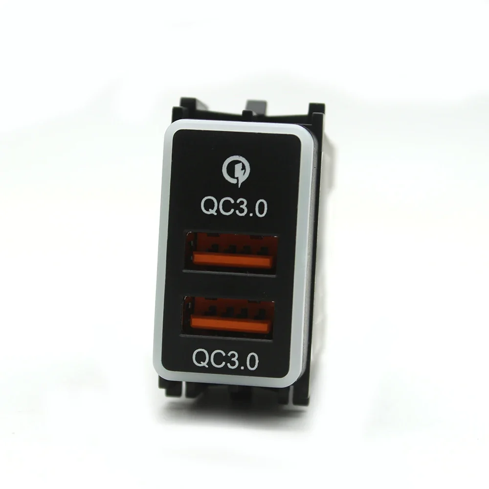 

Автомобильное зарядное устройство QC3.0 с двойным USB интерфейсом, адаптер передачи аудио и данных для Nissan Qashqai Tiida Teana Sunny Y61 Y62 X-Trail Sylphy
