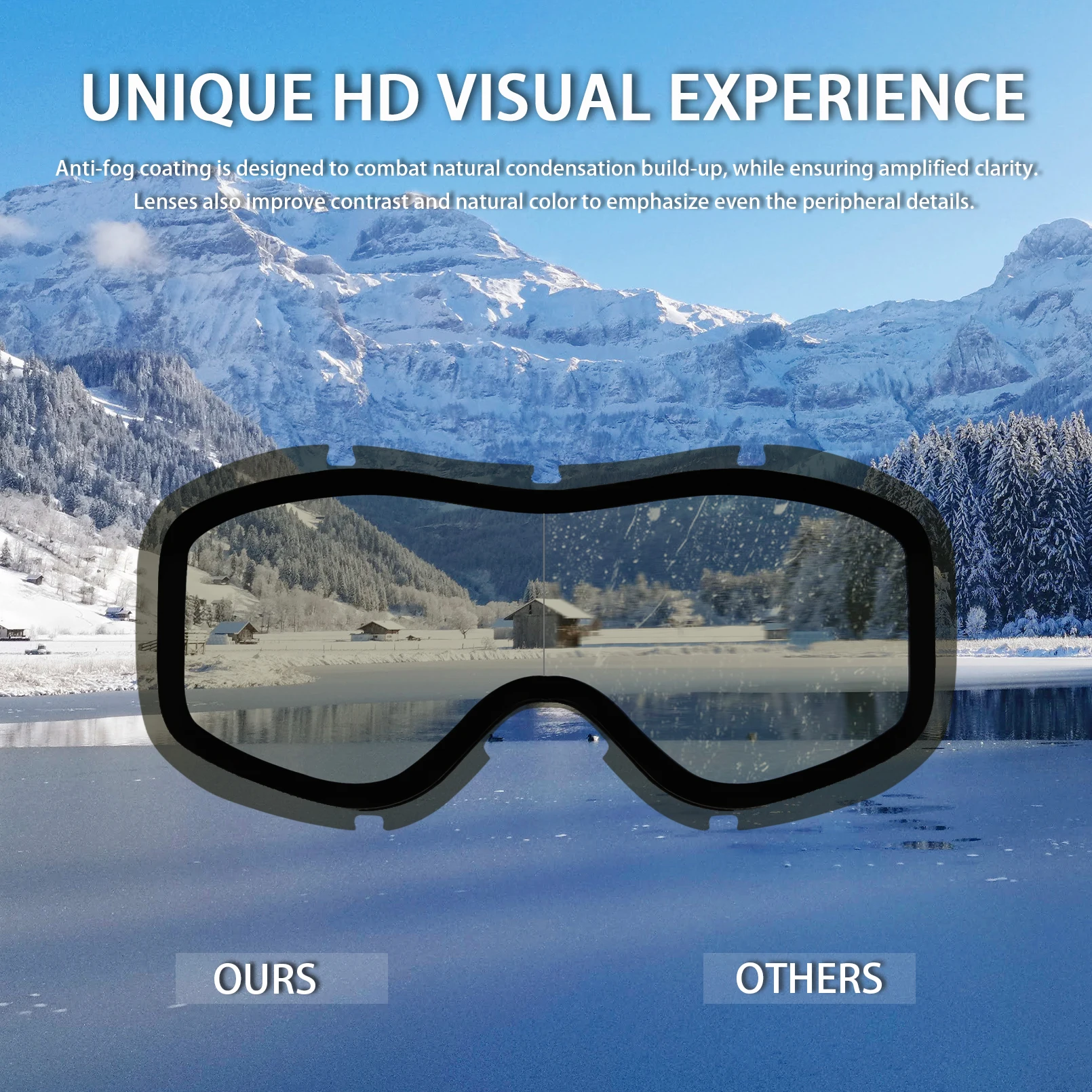 Лыжные очки MAXJULI для сноуборда детей от 3 до 8 лет катание на лыжах коньках 4302