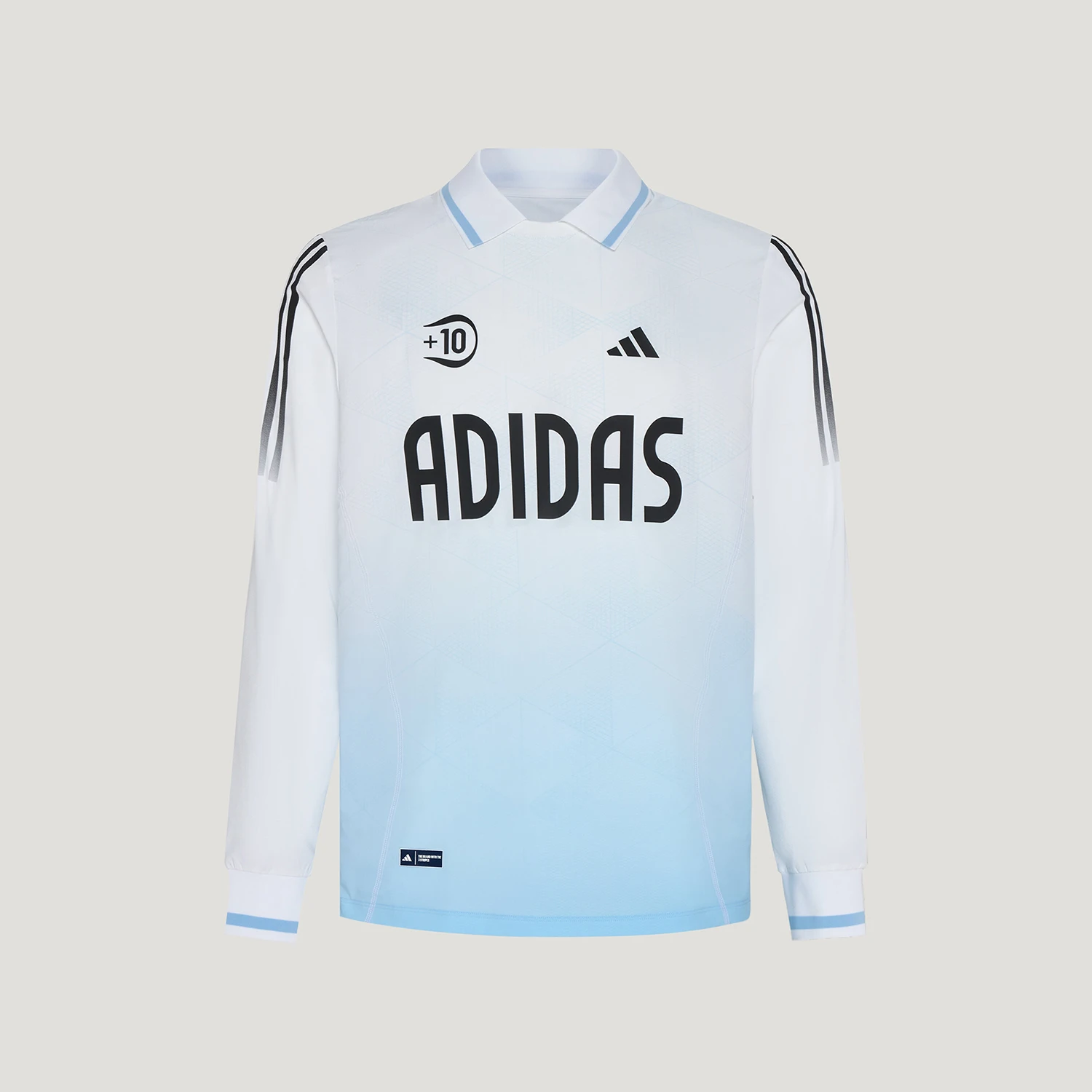 Фото Оригинальная детская футболка Adidas с длинным рукавом, свободного кроя, с принтом, для спорта и отдыха, модель KY1475. №1