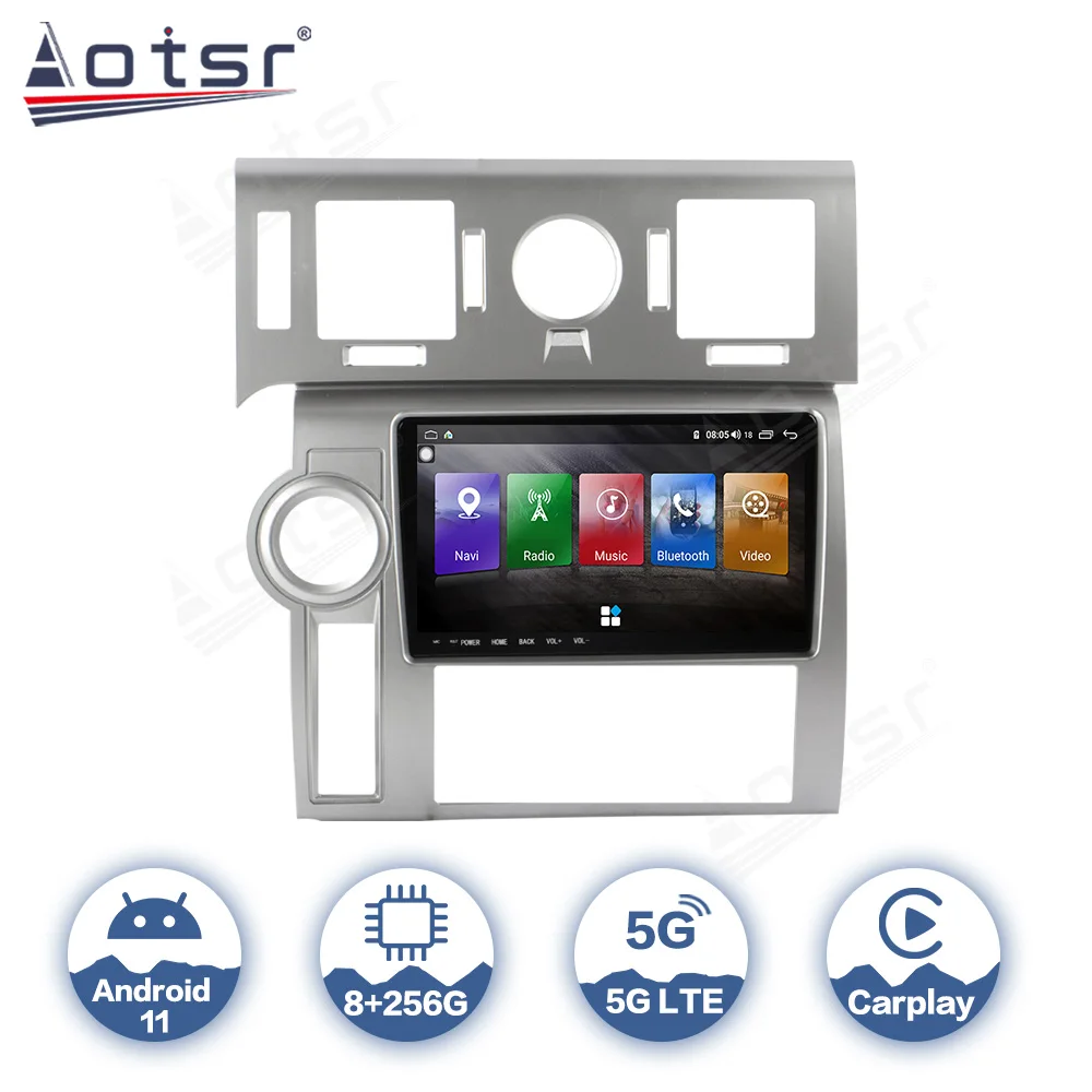 

For Hummer H2 2007 2008 2009 Android 11 Car Radio GPS Navigation IPS Screen Multimedia Video Player Audio AutoRadio Carplay