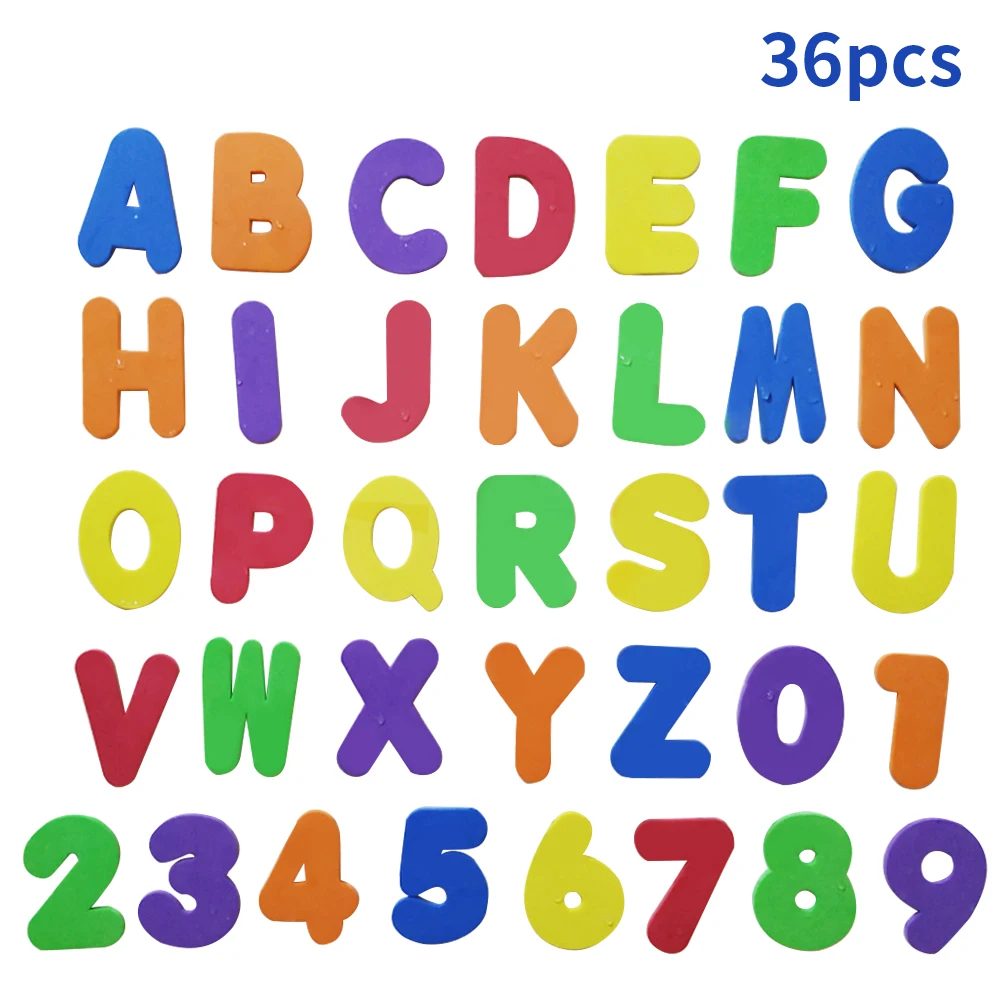 

36pcs Learning Counting Girls Boys EVA Kids Toy Early Education Alphabet Preschool Spelling Bath Letter Number Floating Gift