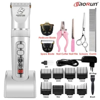 baorun p9 pets dogs accessories with charging base dog clipper kit grooming profesional clippers professional clipping machine