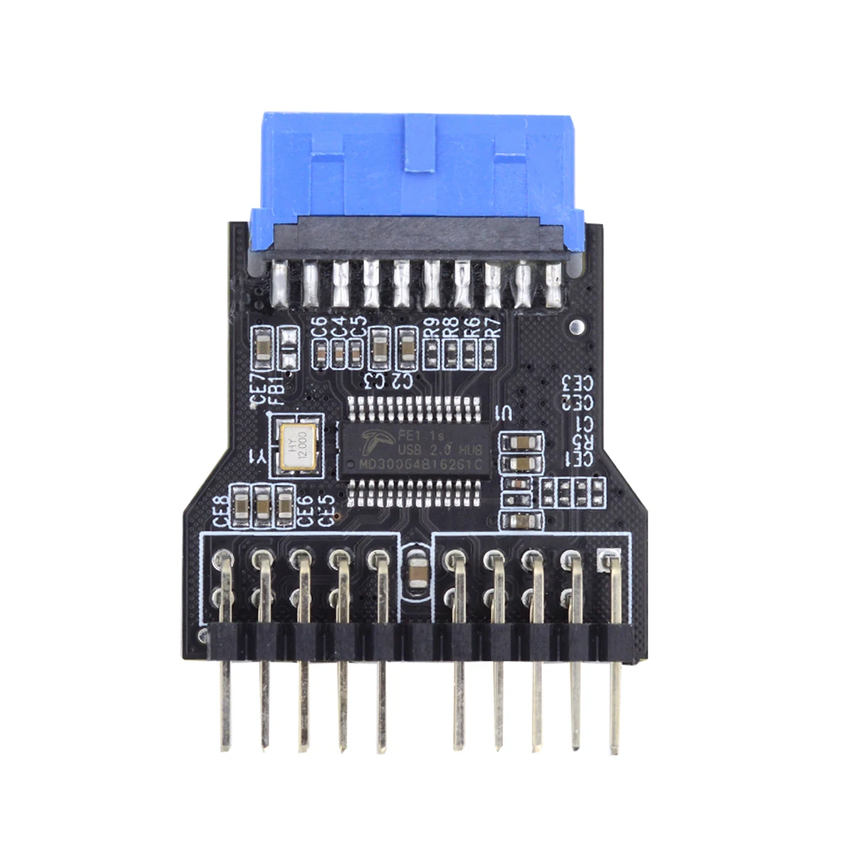 Cablecc HUB Удлинительный разъем-адаптер Порт материнской платы Multilier 19-контактный