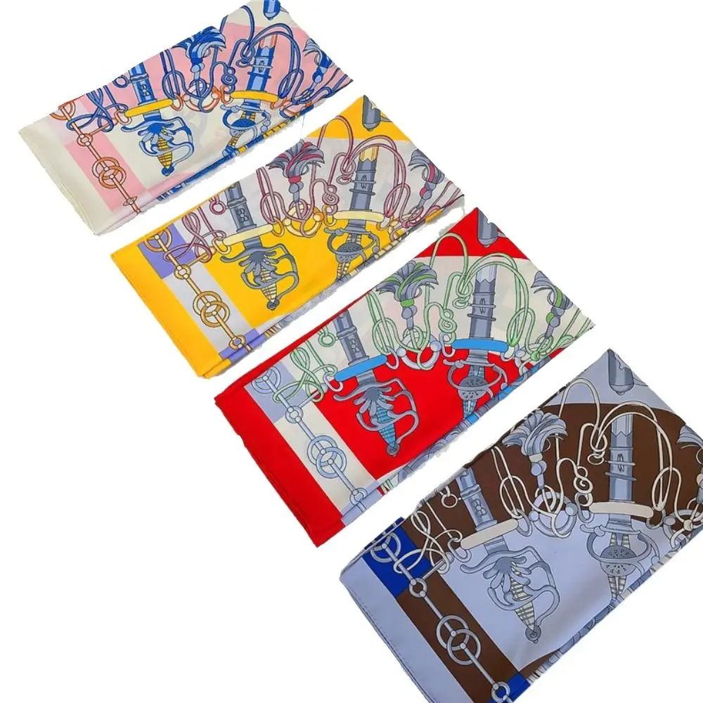 Квадратные шарфы ручной работы новинка роскошная бандана 90 см Солнцезащитный