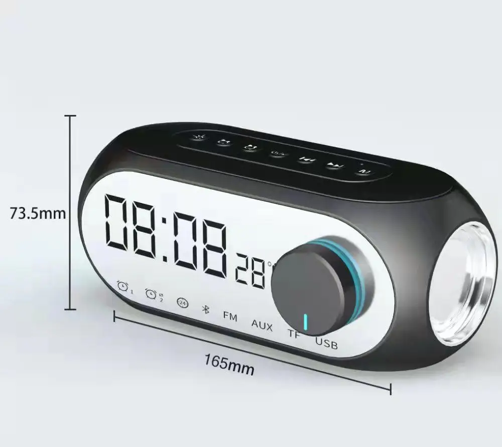 Водонепроницаемый с защитой от падения S8 беспроводной Bluetooth-динамик будильник