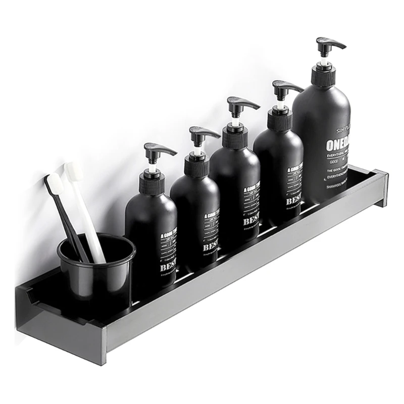 

Подвесная полка с направляющими для душа, кухонный стеллаж для хранения, аксессуары для ванной комнаты, экономит место в помещении, легко ус...