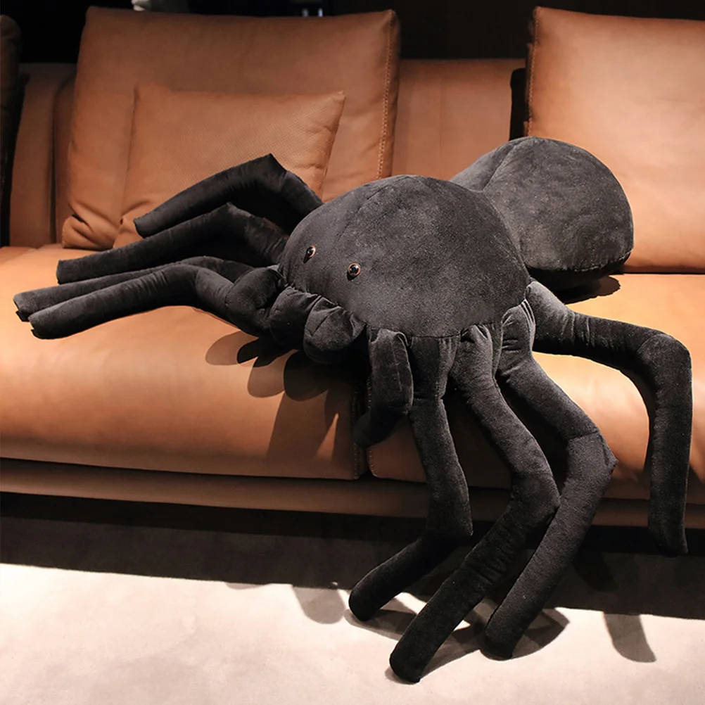 

30/40cm Giant Simulation Spider Plush Toys Stuffed Animal Soft Spider Cushion Appease Toy Throw Pillow Kids Scary Horror Toy