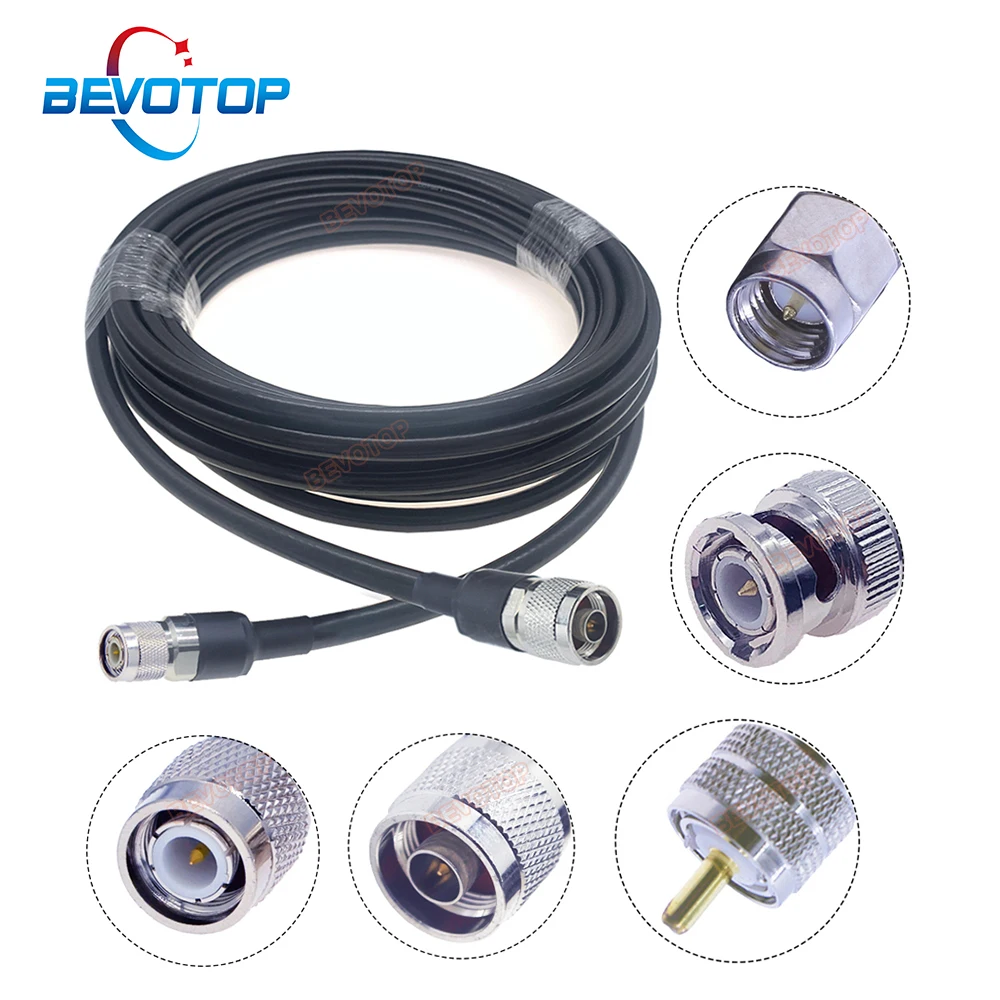 

TNC LMR400 Cable TNC Male to TNC/BNC/UHF/SMA /N Connector LMR-400 Low Loss 50-7 Pigtail 50 ohm RF Coaxial Extension Jumper Cable