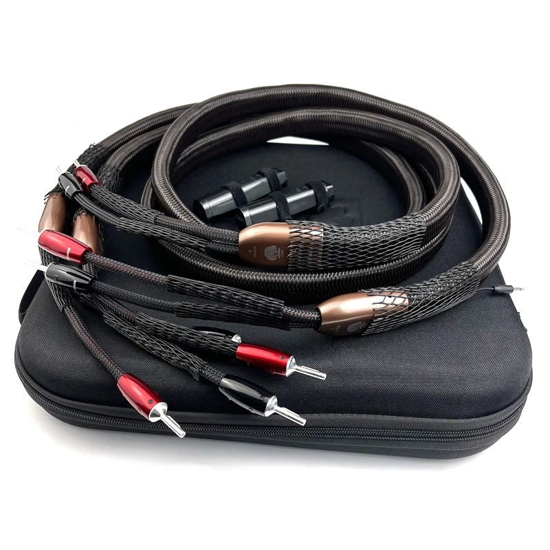 Акустический кабель Hi-Fi OAK с посеребренным разъемом типа банан PSC аудиолиния 72 В DBS