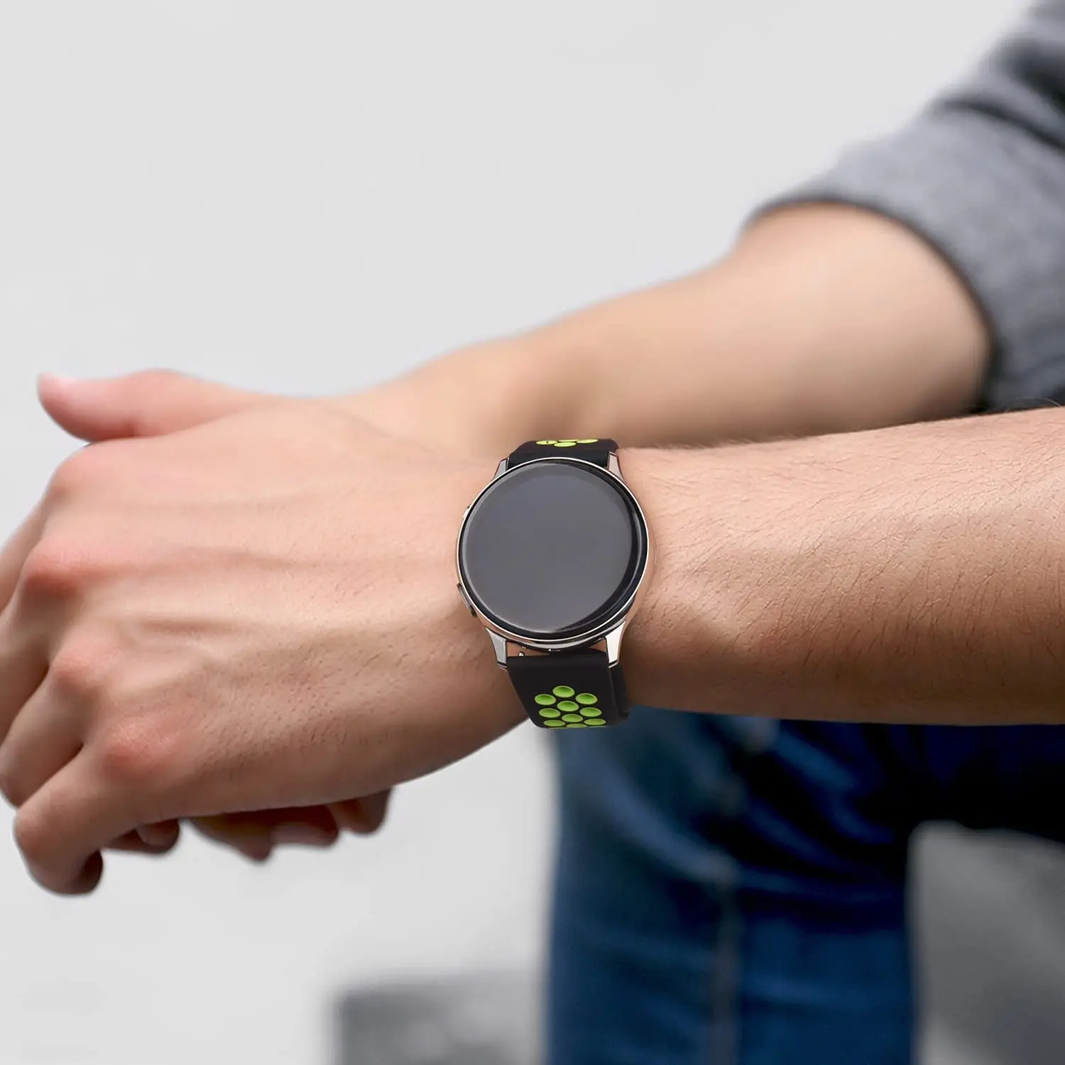 Ремешок 20 мм для Samsung Galaxy watch 645 40 мм 44 мм5 pro 45 мм, силиконовый браслет для galaxy watch 6 4 classic 47 мм 43 мм 42 мм 43 дюйма (art.: 3920c2ee64cd2) - 3920c2ee64cd2