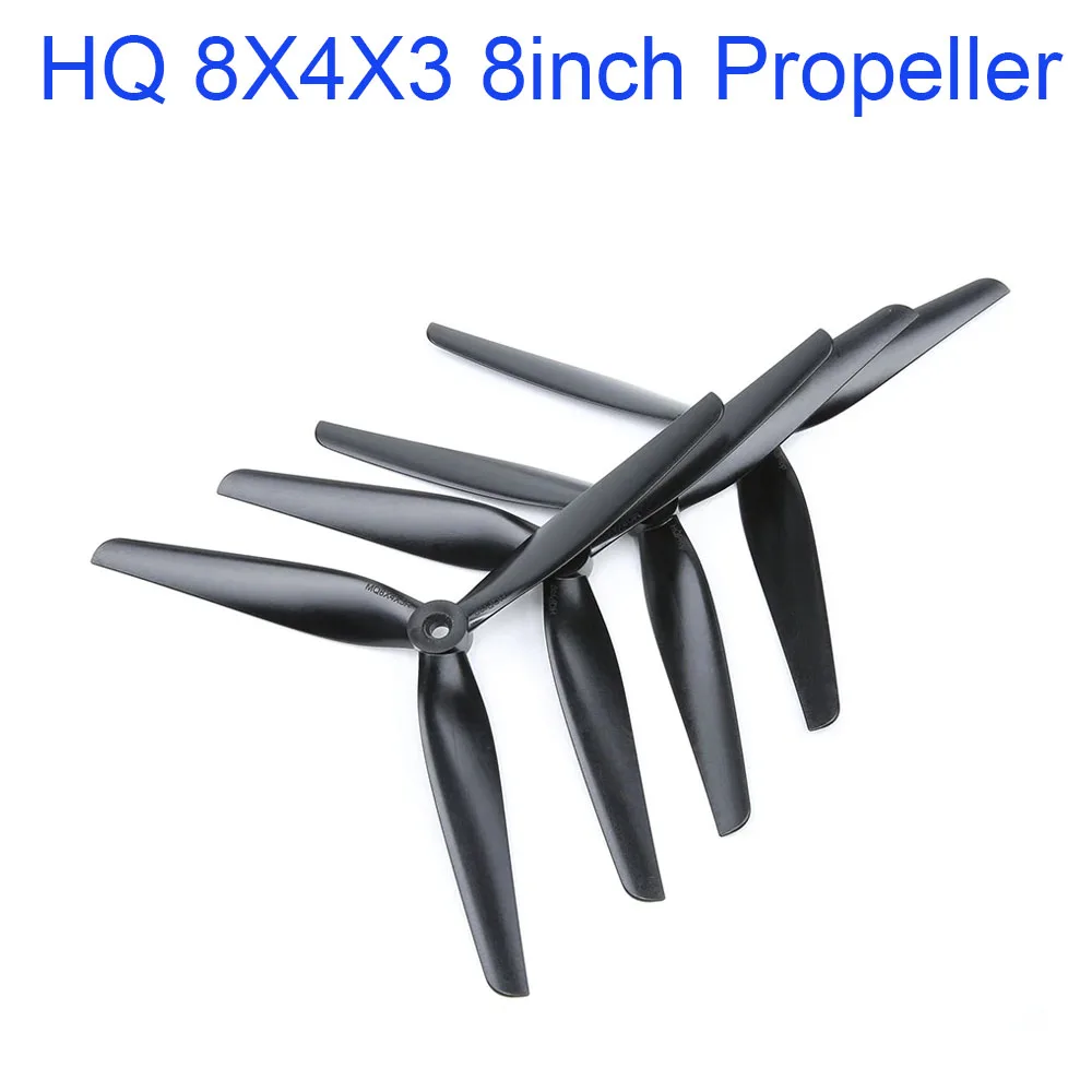 HQ 8X4X3 8040 8-дюймовый CW CCW 3-лопастной/трехлопастной пропеллер для деталей FPV