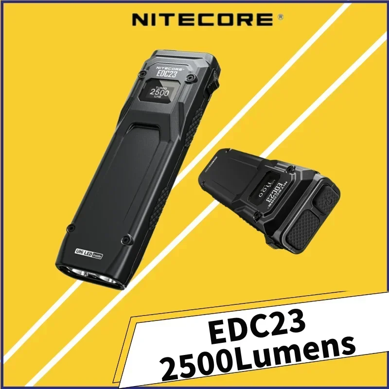 

NITECORE EDC23 2500 люмен USB-C Rr перезаряжаемый тактический фонарик EDC со встроенной батареей 1500 мАч