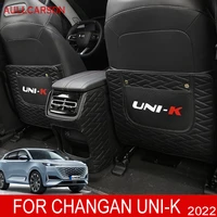 for changan unik uni k 2022 2023 leather anti child kick pad car waterproof seat back protector cover mud interior accessories